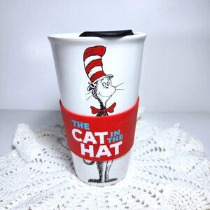 The Cat in the Hat Ceramic Travel Mug with Insulated Holder Dr Seuss 2023
